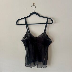 Bob Mackie Black Lace Camisole